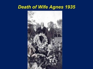 Death of Wife Agnes 1935
 