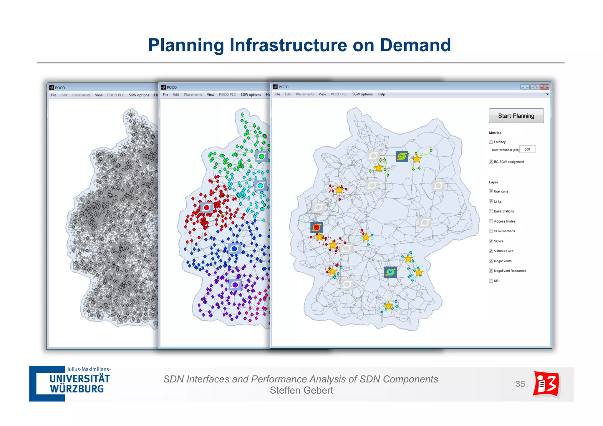 Planning Infrastructure on Demand 
SDN Interfaces and Performance Analysis of SDN Components 35 
Steffen Gebert 
 