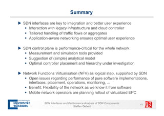 SDN interfaces and performance analysis of SDN components | PDF