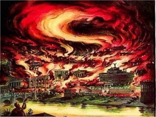 De grote brand
van Rome
19 juli 64 na Christus
 
