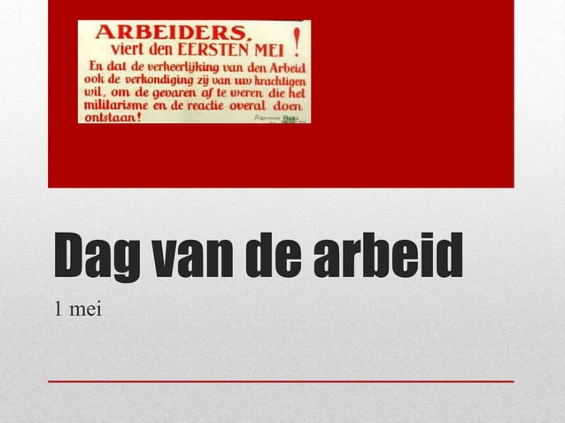 Dag van de arbeid | PPT