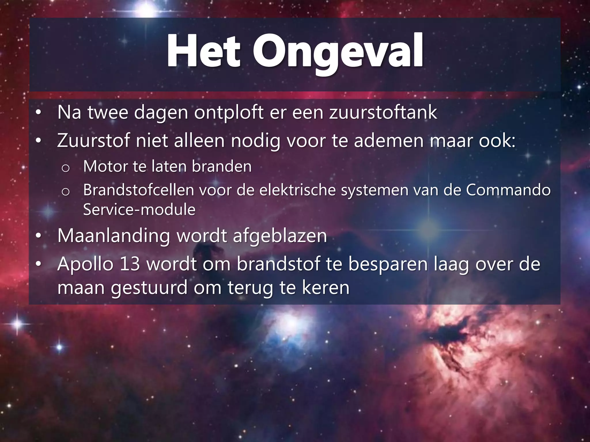 Gebeurtenis pdf Apollo 13 | PPTX
