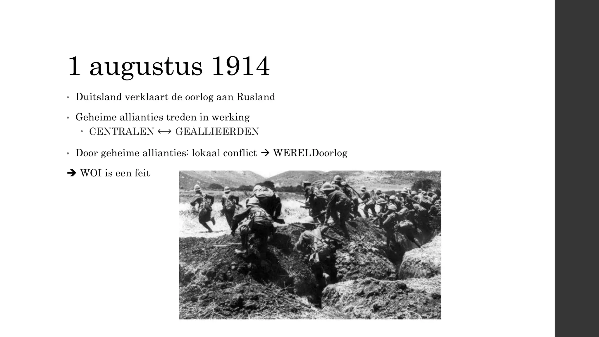 Gebeurtenis op 1 augustus 1914 | PPT