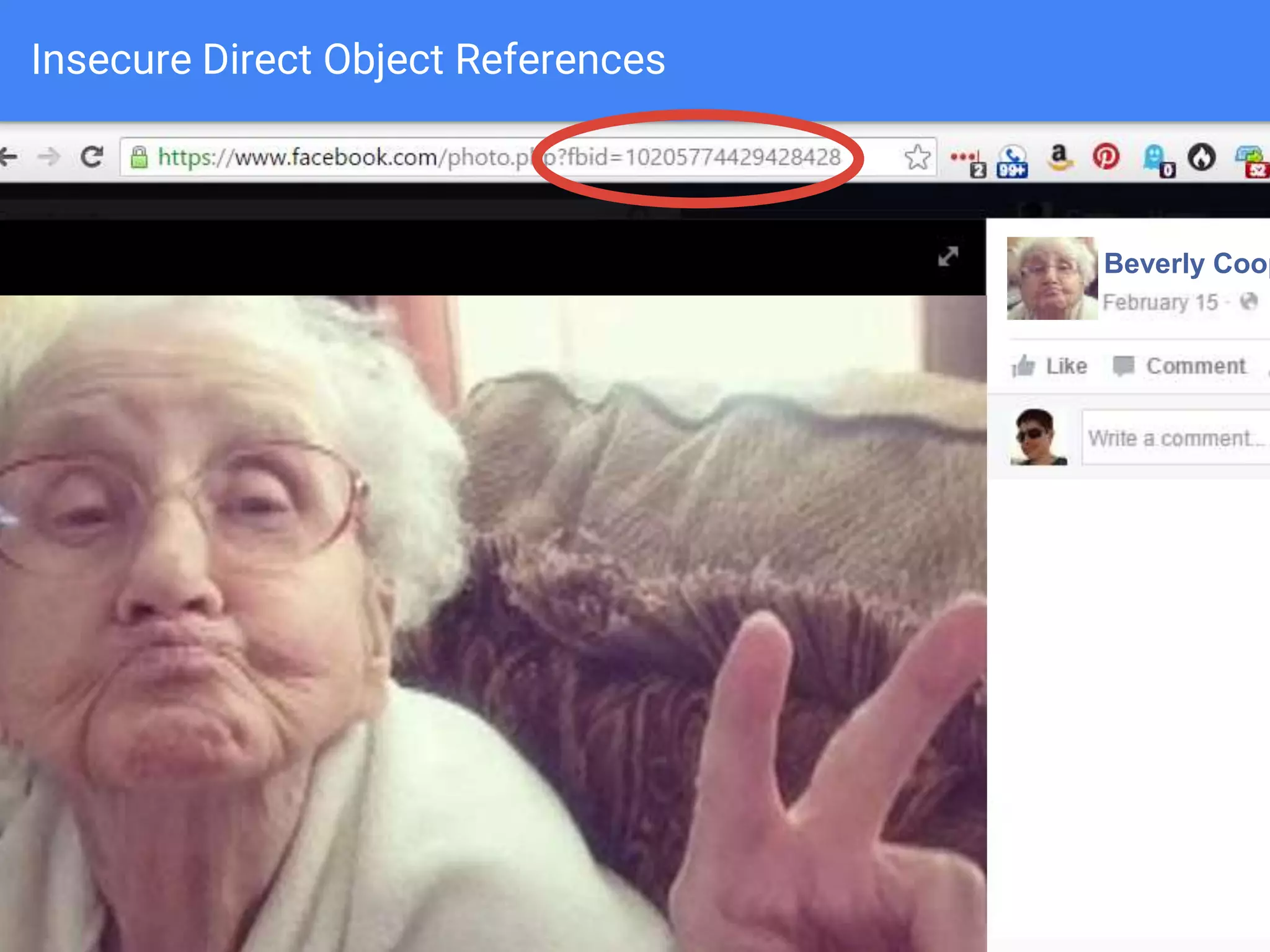Insecure Direct Object References
 