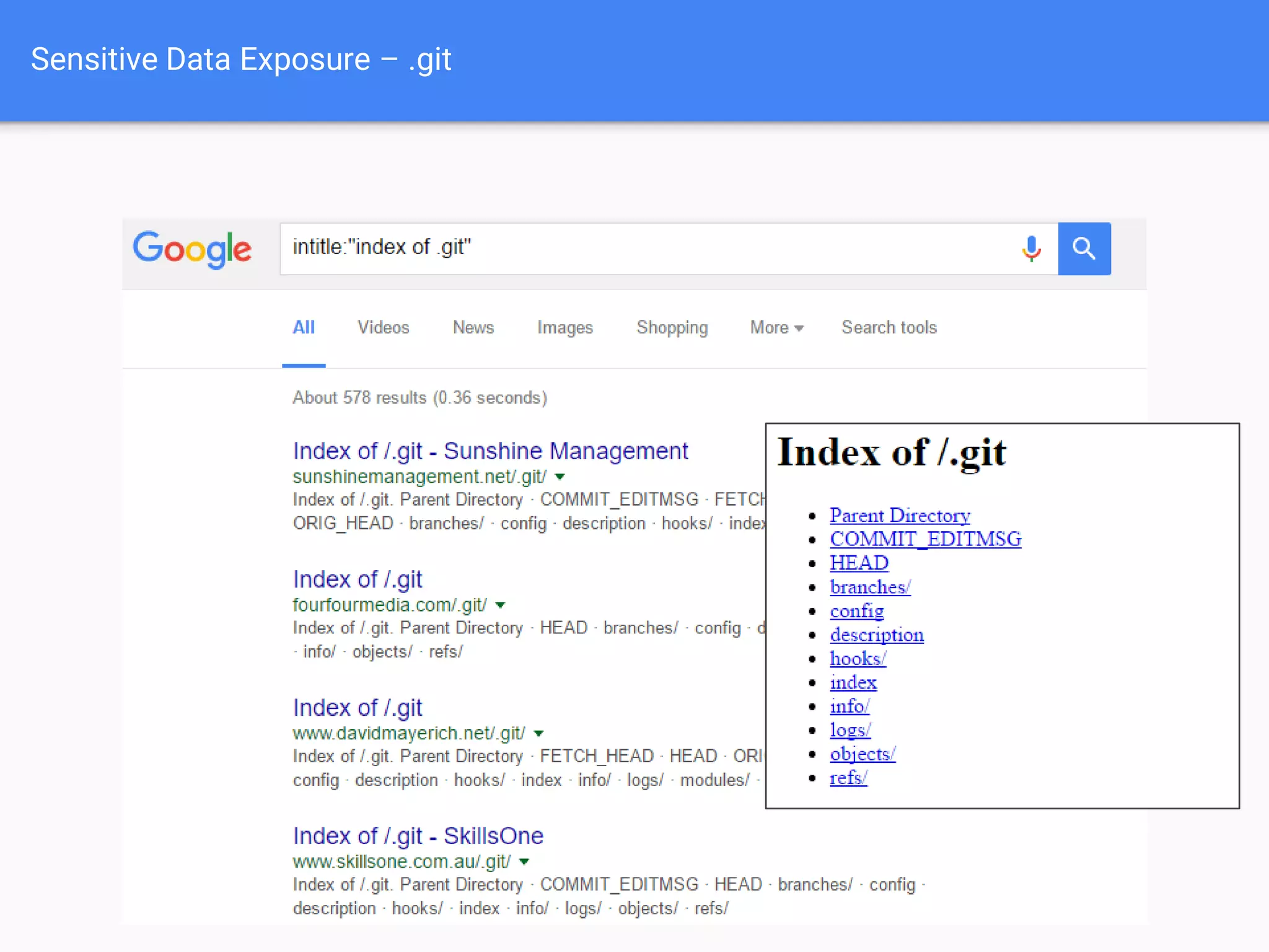 Sensitive Data Exposure – robots.txt
 