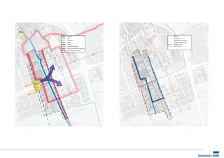 NS station                            rijksweg

trein                                 provinciale weg

treintunnel                           gebieds/wijkontsluitingsweg

tramlijn                              overige ontsluitende wegen

watertaxi                             fietsnet noord-zuid

toekomstige stadsbuslijn              fietsnet oost-west

OV-zone bij voldoende vervoersvraag
OV-verbinding in onderzoek
 