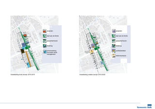 LEGENDA                                                                                    LEGENDA

                                                                      Nieuwe        projecten                                                                        Blauw
                                                                                                                                                                               projecten
                                                                      Haven




                                Nieuwe
                                Haven
                                         Passantenhaven
                                                                                    stad aan de Schie                                                                          stad aan de Schie
                                                                                                                                             Passantenhaven

                                                                               P


                                                        Lijm &
                                                                                    passantenhaven                                                                       Pas
                                                                                                                                                                               passantenhaven
                                                        cultuur                                                                                        Lijm &
                                                                                                                                                       cultuur

                         Blauw
                                                                                                                                     Blauw


                                                                  w
                         Sita
                                                                                                                                                                 Blauw
                                                                               Sc




          Delft Zuid                                                                samenwerking                Station Delft Zuid                                             publiekstrekker
         Stationsplein                                                    Makro                                studentenwoningen
                                                                                    duurzaam afval-            en verbreding naar
                                                                                                                     4 sporen

                                                                                    management
                                                                                                                                                                               stationscampus
                                              uid
                                               weg-Z
                                                    Schie




                                            Makro




Ontwikkeling korte termijn 2010-2015                                                                    Ontwikkeling midden termijn 2015-2020
 