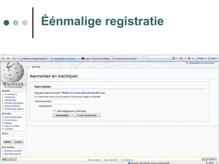 Éénmalige registratie 