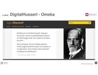 4444
DigitalHusserl - Omeka
LIBISnet Gebruikersdag
 