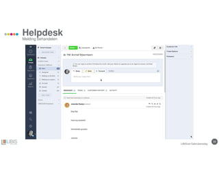 59
Helpdesk
LIBISnet Gebruikersdag
Melding behandelen
 