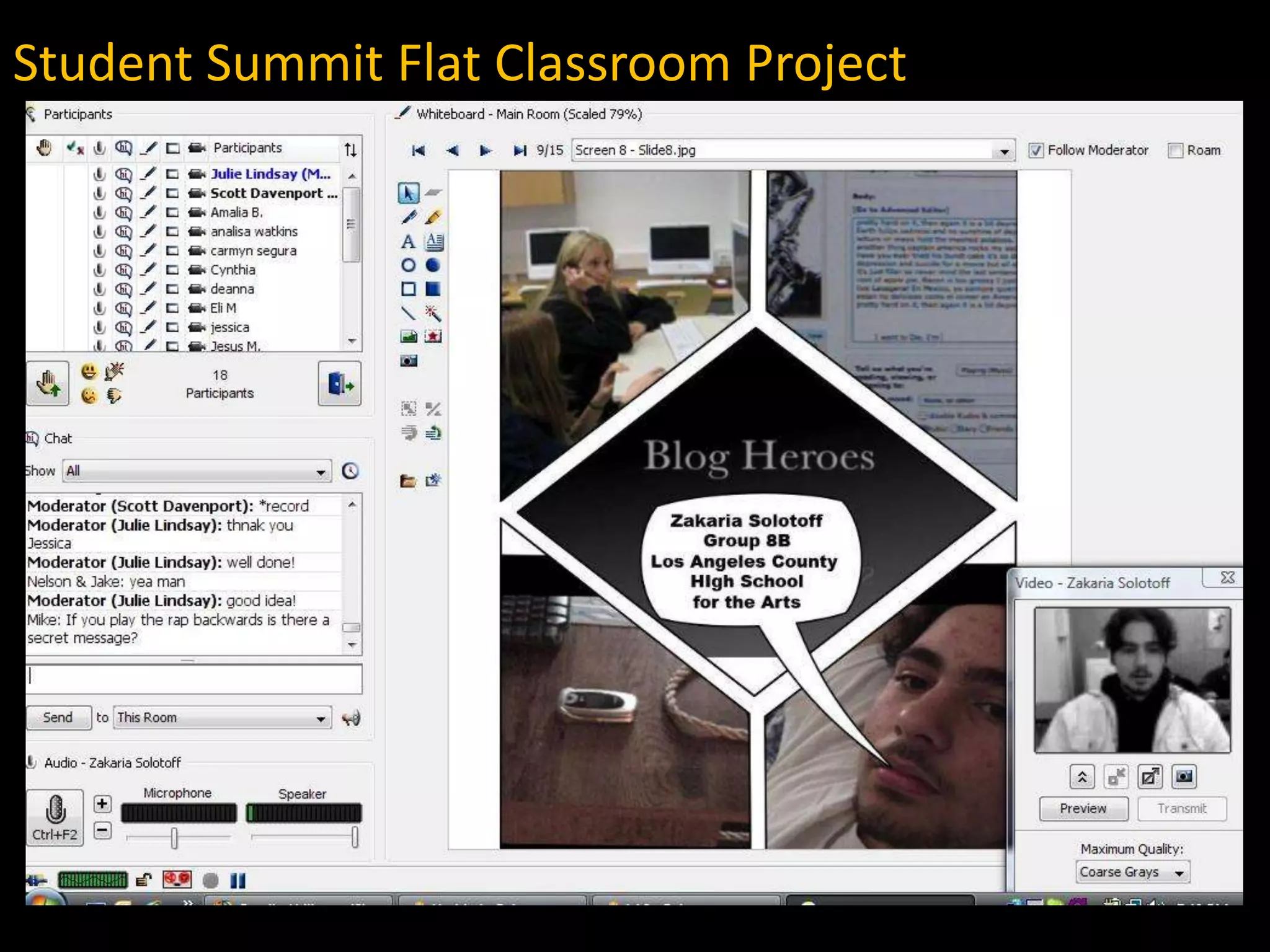 Student Summit Flat Classroom Project
 
