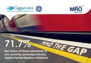 71.7%
Not aware of these standards or
not currently pursuing industry
digital standardization initiatives.
 