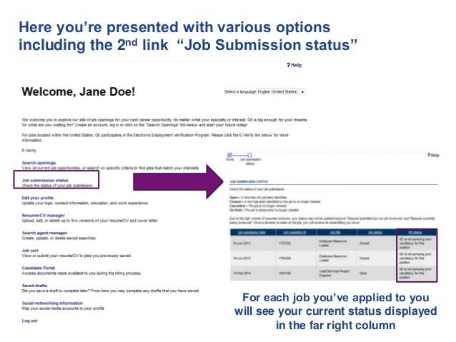 4 5 check status of your ge application