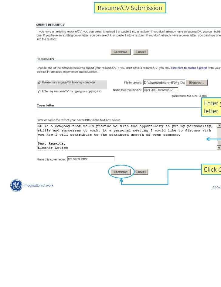 General Electric Cover Letter Address General Electric Cover Letter Address