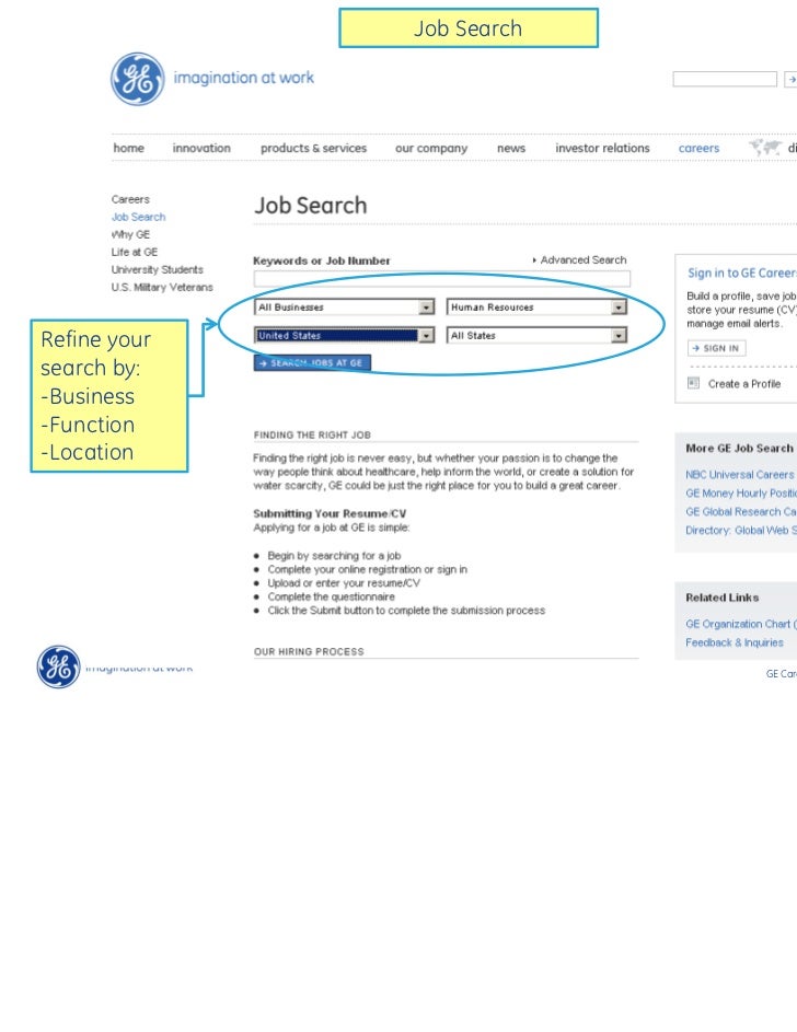 GE Careers How to Apply