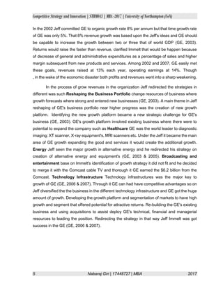 General Electric (GE) Case Study | PDF