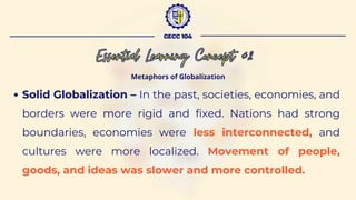 UNDERSTANDING GLOBALIZATION: DEFINITIONS, METAPHORS, AND THEORETICAL ...