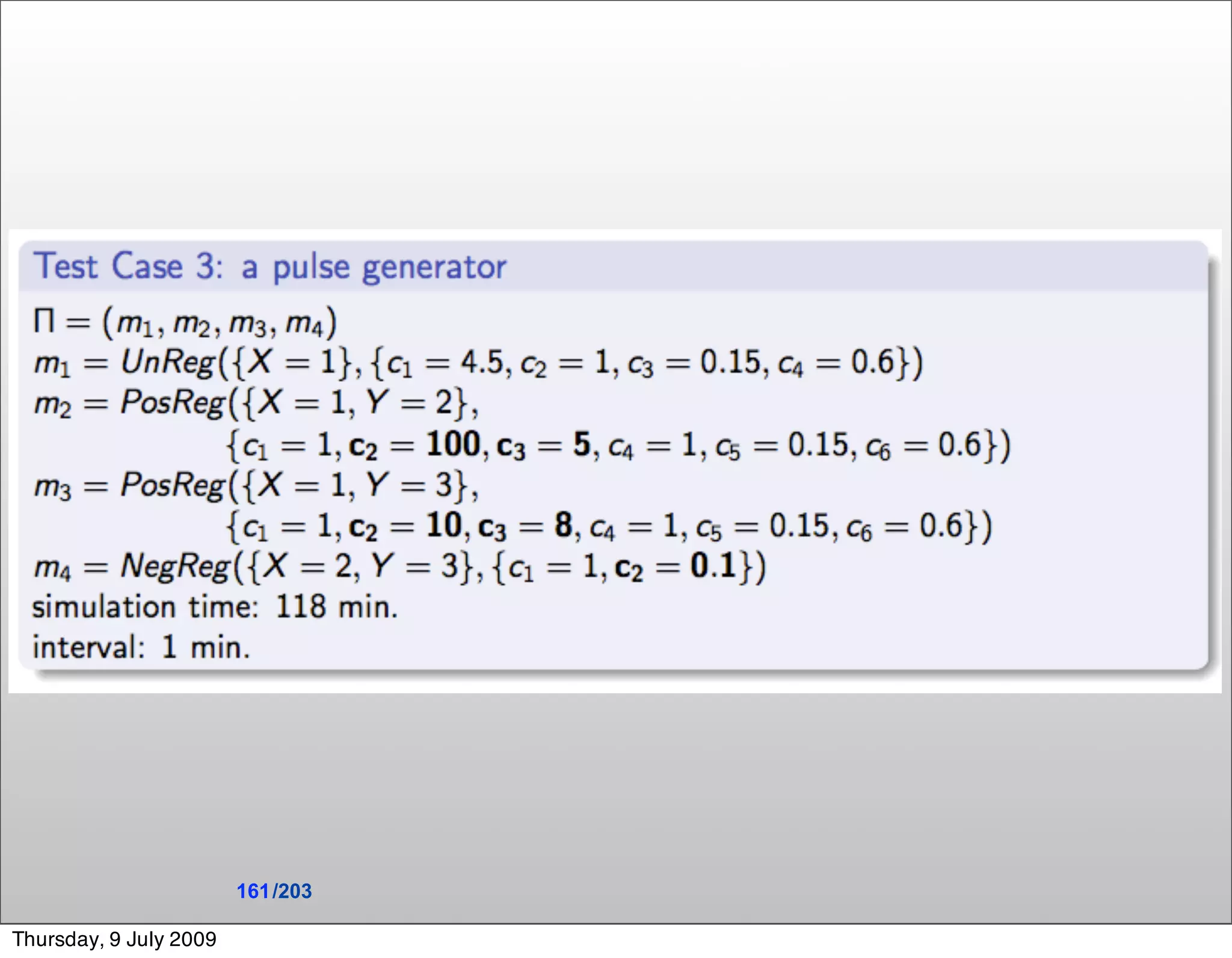 161 /203

Thursday, 9 July 2009
 