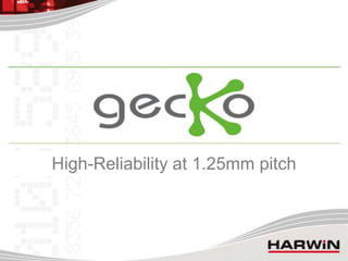 High-Reliability at 1.25mm pitch
 