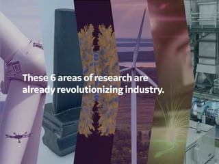 6 Areas Of Revolutionary Research