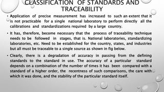classification of standards and traceability | PPTX