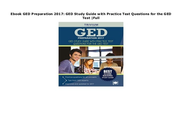 Ebook GED Preparation 2017: GED Study Guide with Practice Test ...