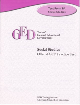 Ged social studies