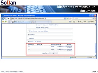 Différentes versions d’un document 