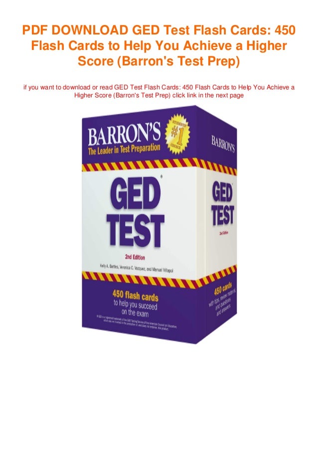 GED Test Flash Cards 450 Flash Cards to Help You Achieve a Higher