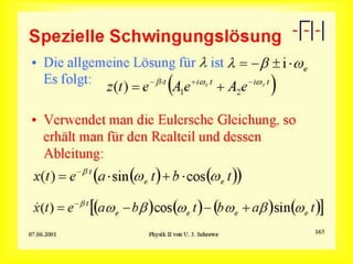Spezielle Schwingungslösung
 