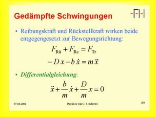 Gedämpfte Schwingung
 