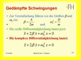 Gedämpfte Schwingung
 