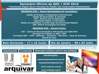 ORGANIZAÇÃO   PATROCíNIO   DIVULGUE O EVENTO JUNTO A SUA EMPRESA

                                  INFORMAÇÕES :

                             todeska@planetarium.com.br

                              todeskabadke@gmail.com

                                www.arquivar.com.br
                                www.unilogos.org.br
 