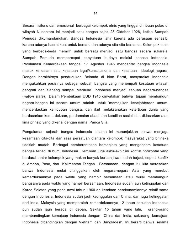Character Education and Nation Building