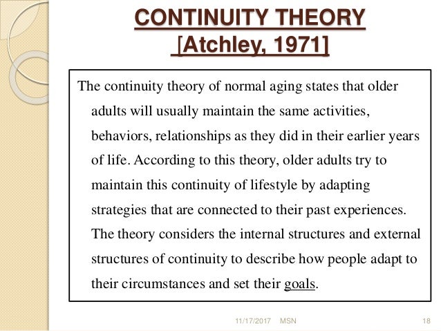 Gediatry Mith And Reality Theories Of Aging