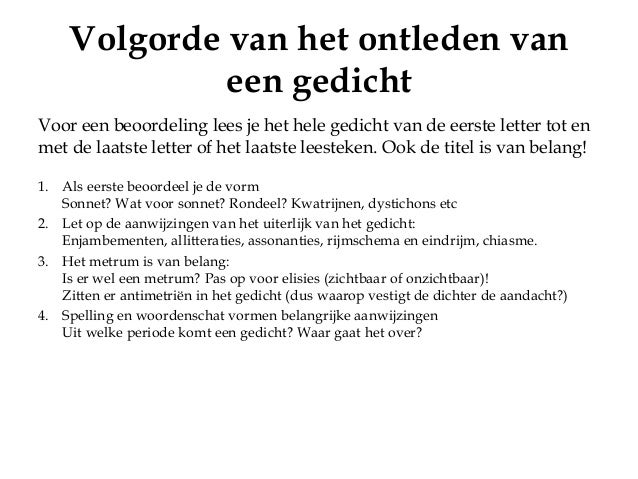 volgorde van ontleden