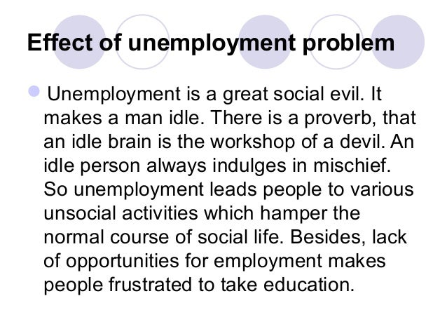 what are the effects of unemployment