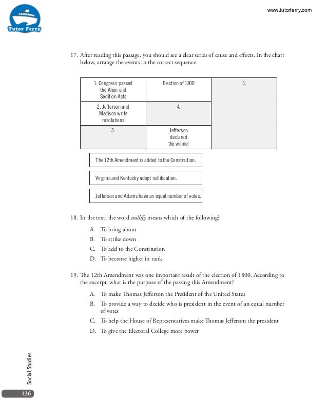 ged social studies test according to thomas jefferson what would be the long term consequence of charting a national bank