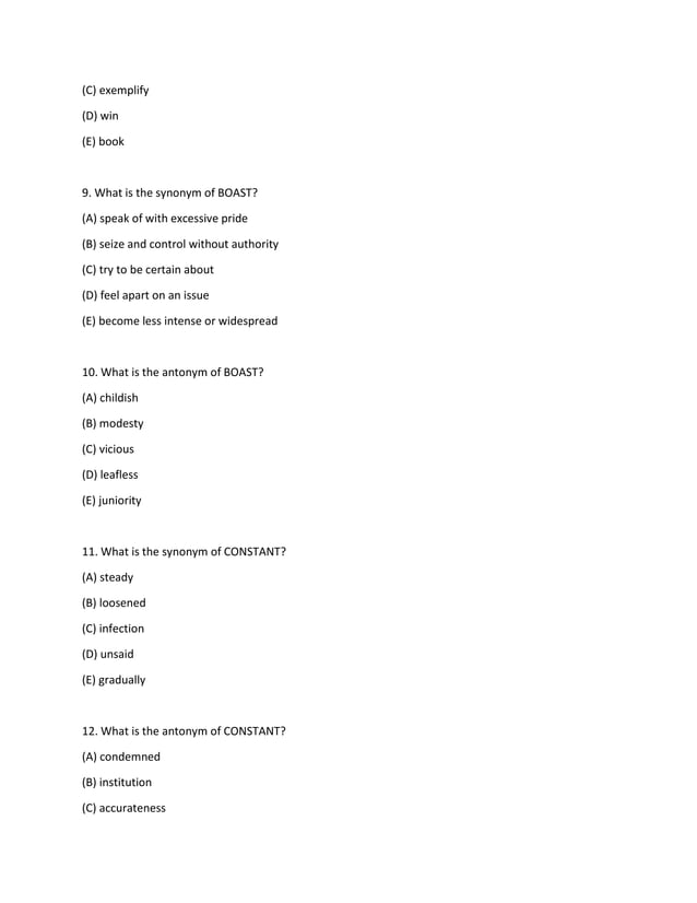 Ged Vocabulary Words PDF Education ged-vocabulary-words-pdf-education