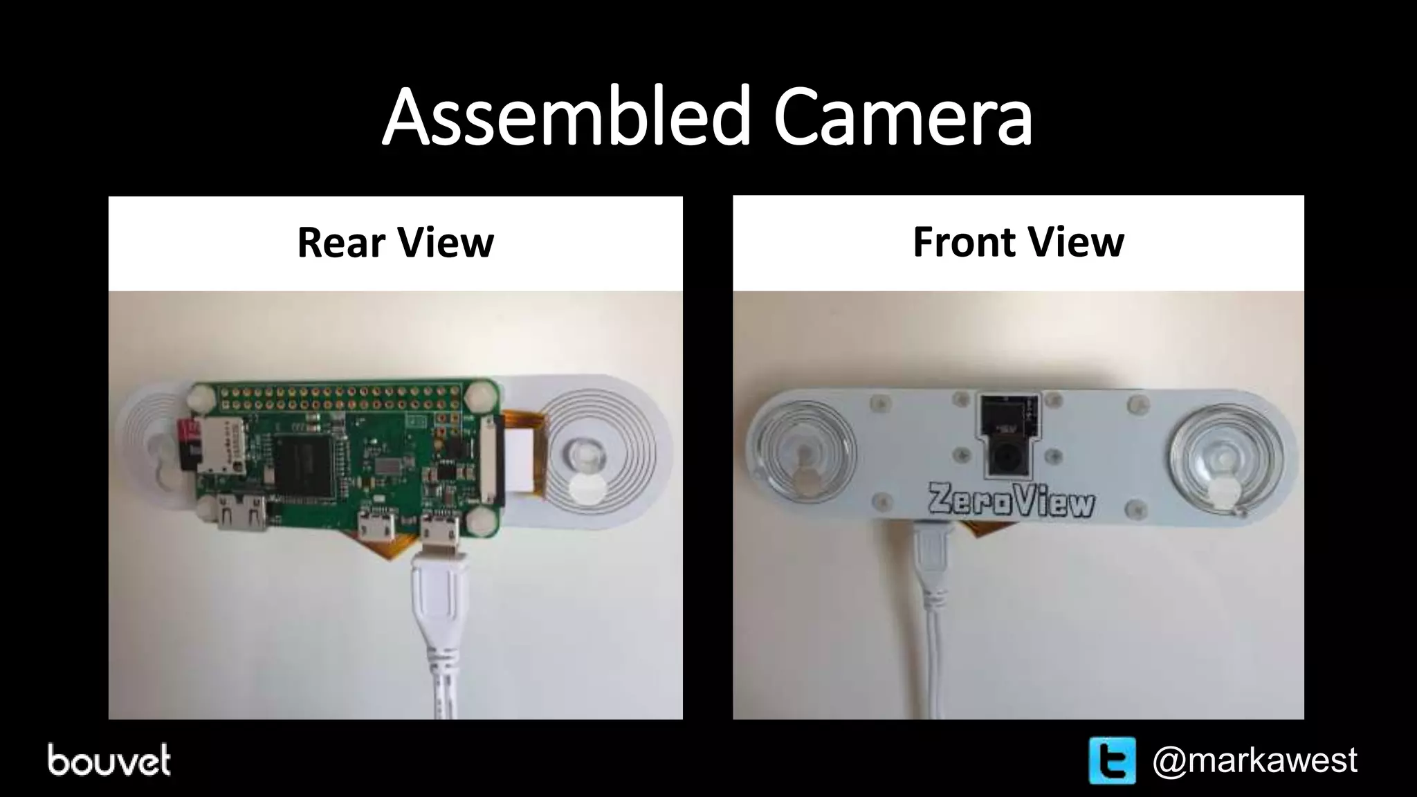 Assembled Camera
Rear View Front View
@markawest
 