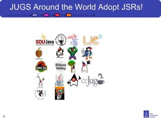 9 
JUGS Around the World Adopt JSRs! 
 