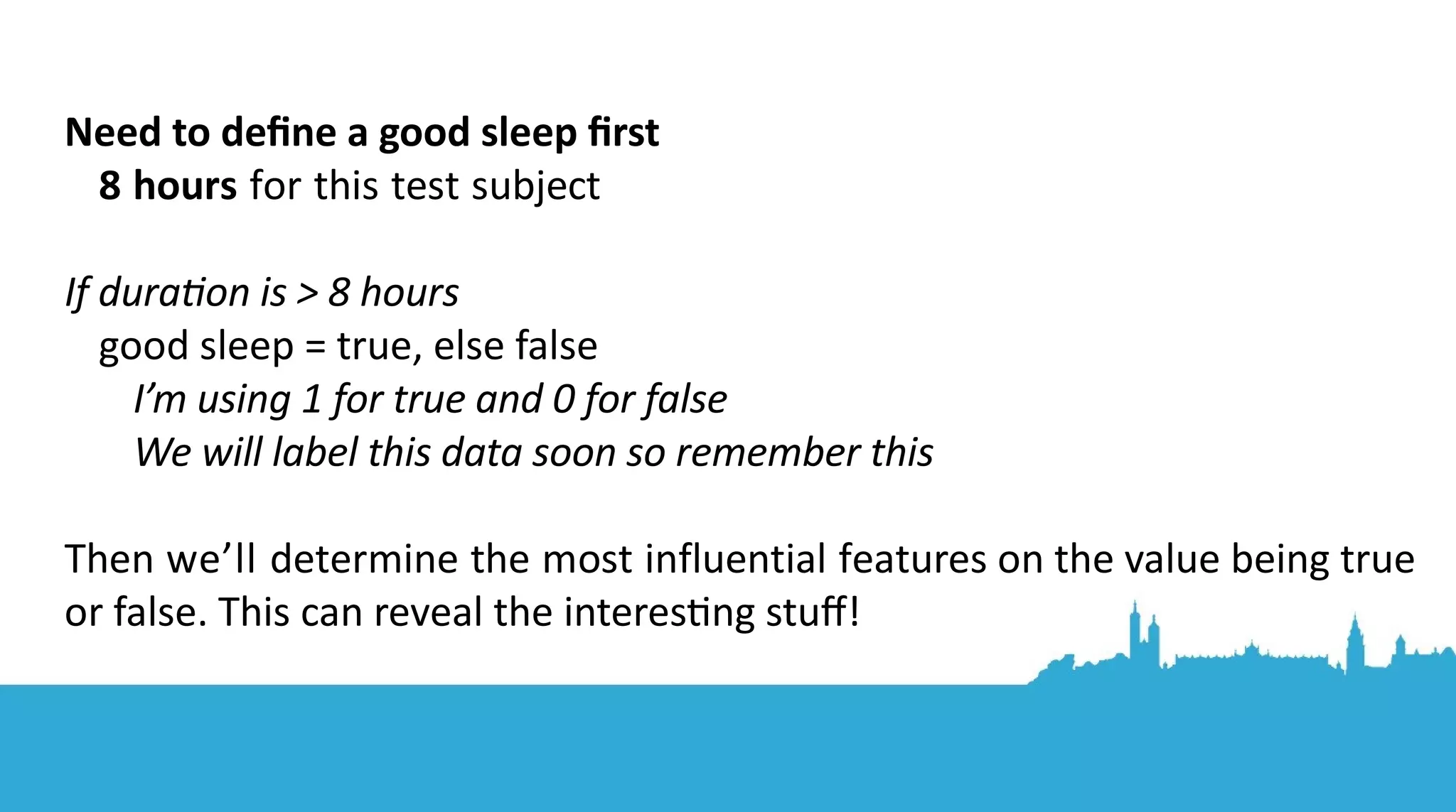 “...can Spark help me to get a good sleep?” 