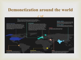 Demonitization-Impact on various sectors in India | PPTX
