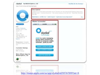 http://itunes.apple.com/us/app/slydial/id295767899?mt=8
 