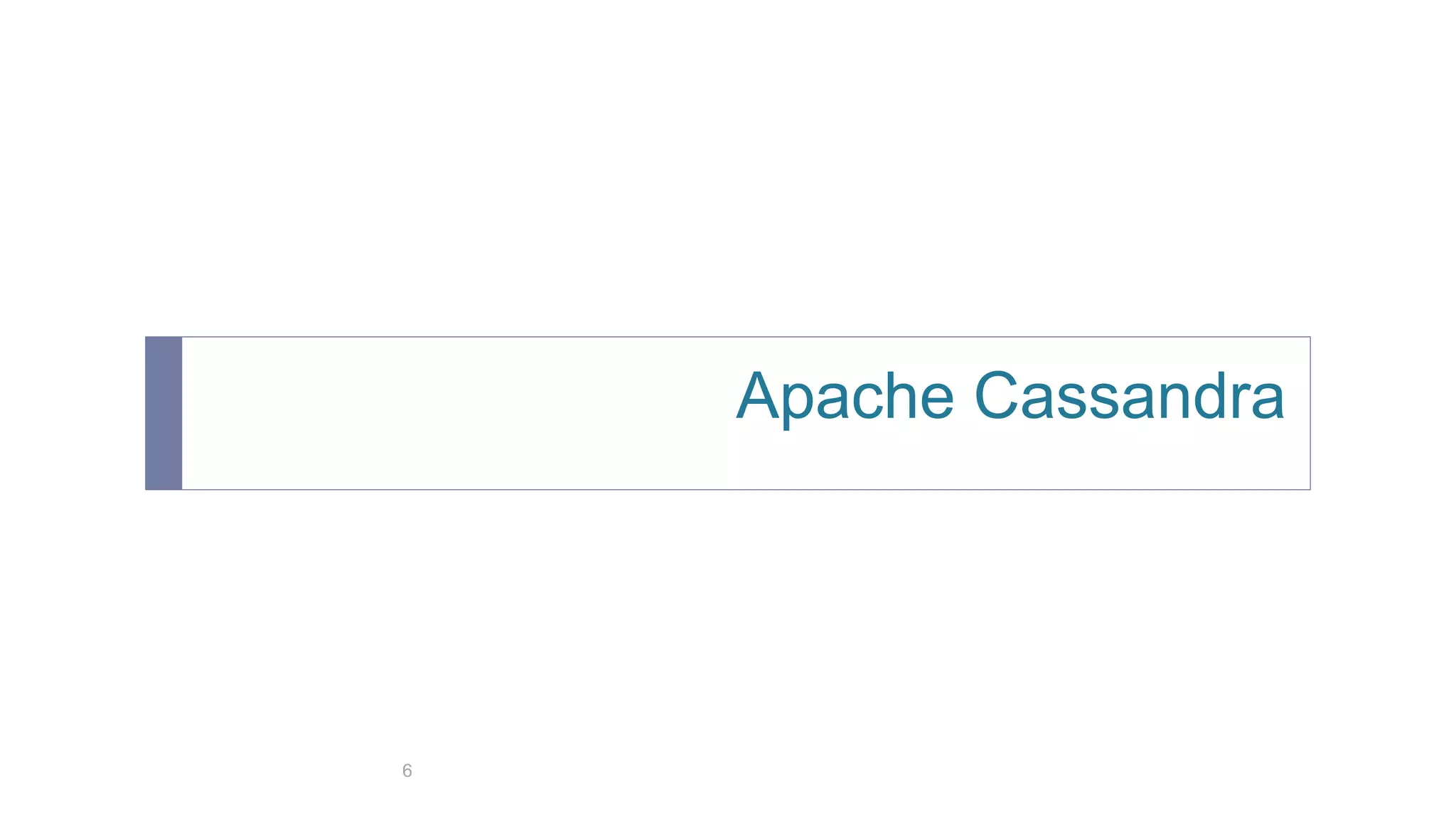 Apache Cassandra
6
 