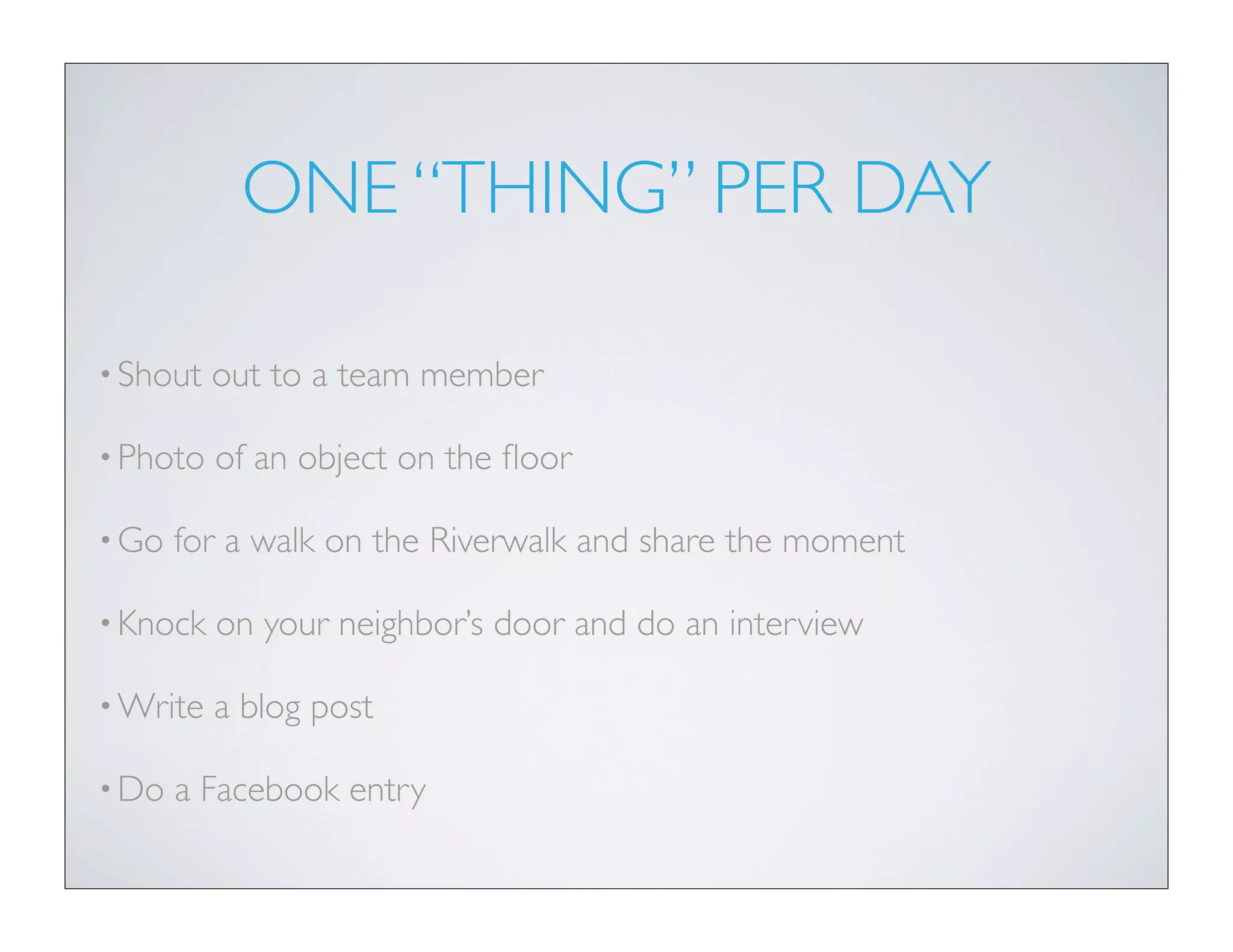 I DON’T KNOW BRANDING
•Just be you
•Share who you are
•Discover your surroundings with writing, photos, videos...
I’m
awesome
 