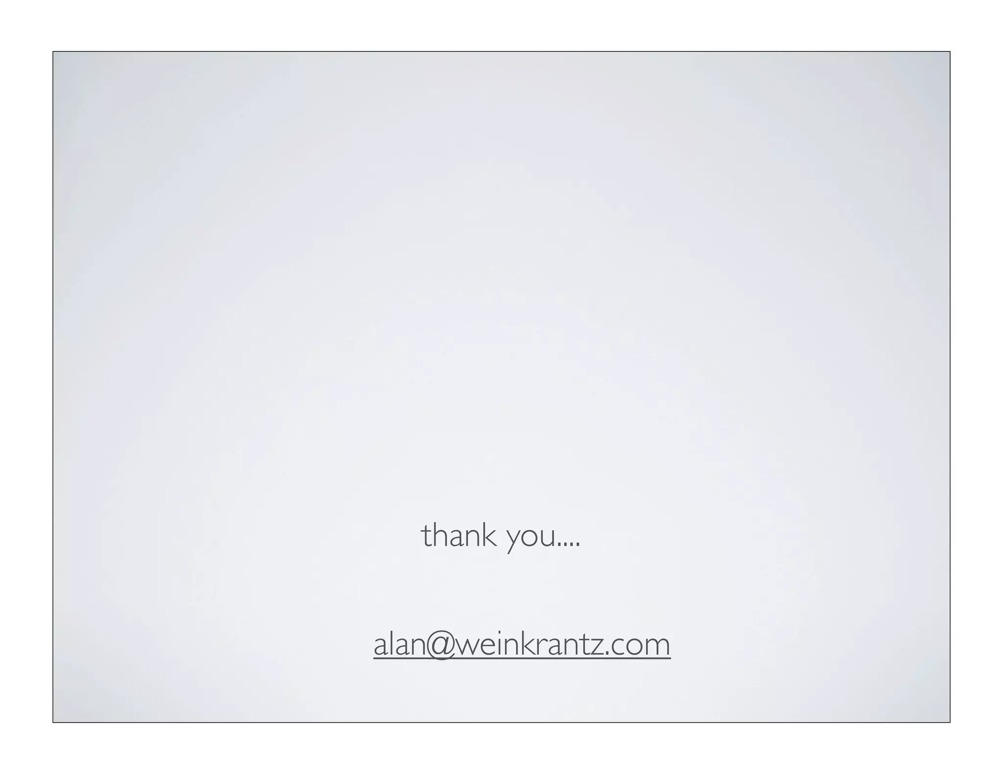 START SLOW...
•Become aware of your surroundings
•Experiment and build your voice
•Meet, connect with someone new on the ﬂoor
•Take a stranger for a walk and share the experience
•Friend & connect with the community
•A good way to say “thank you” to the Geekdom team
 