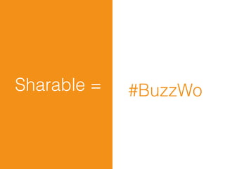 Sharable =   #BuzzWo
 