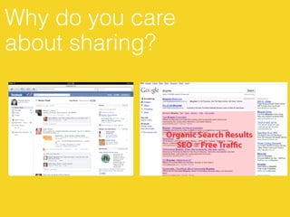 Why do you care
about sharing?
 