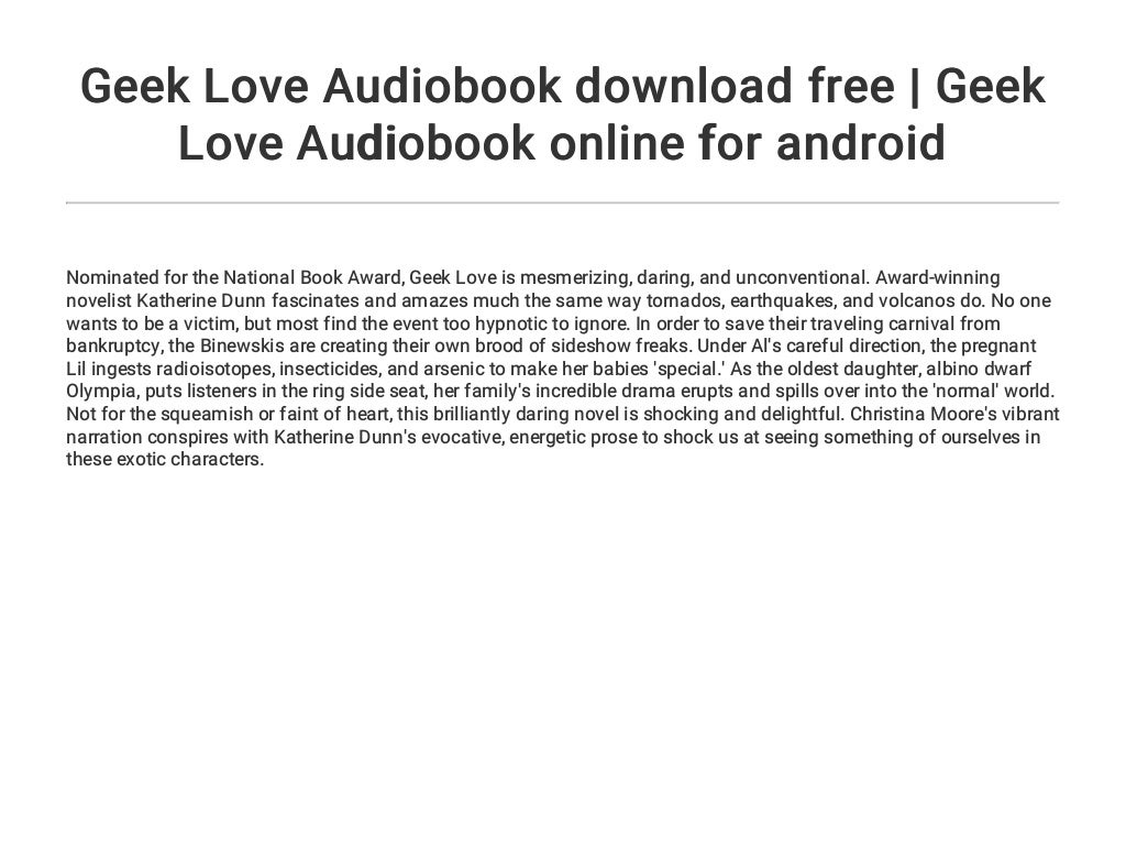 geek love book review